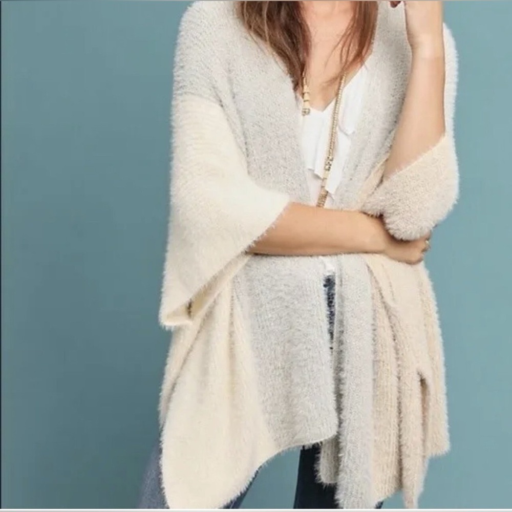 Anthropologie Saturday Sunday knit cozy wrap, size O/S
